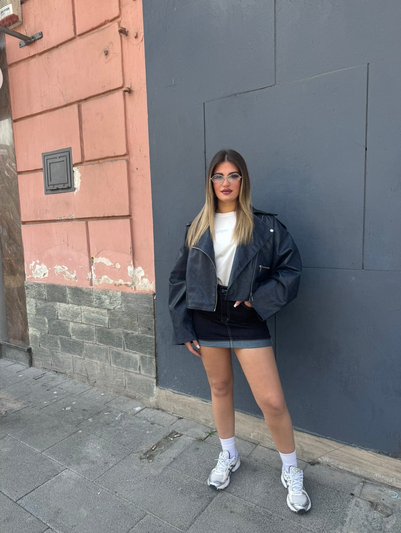 Gonna Denim Blu