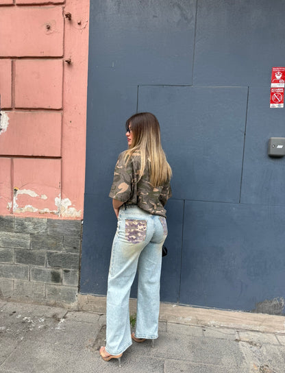 Denim Tasca Militare