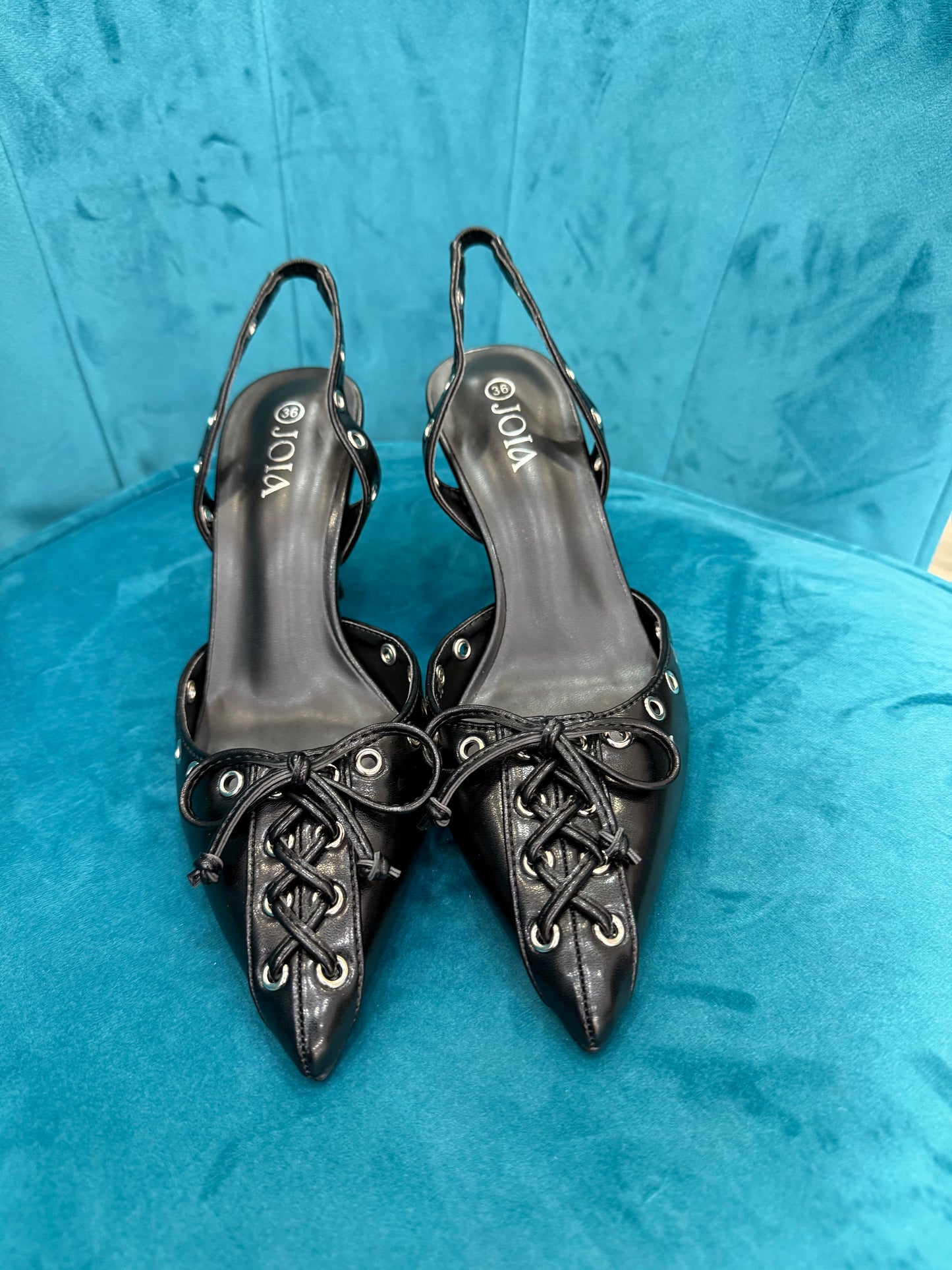 Décolleté Stringhe Black
