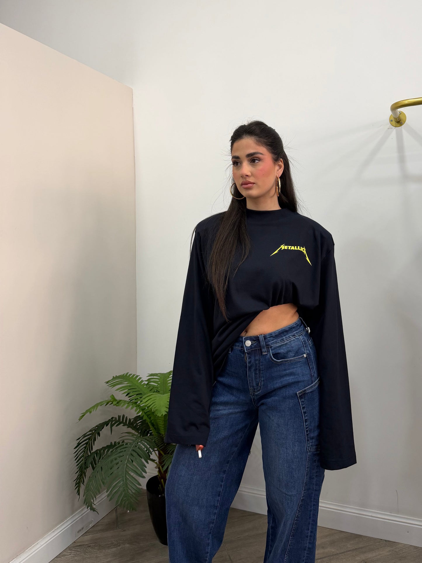 Maglia Over Barock Blu Metallica
