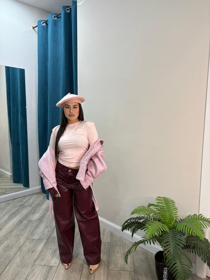 Maglia Crop Spallina Guanto