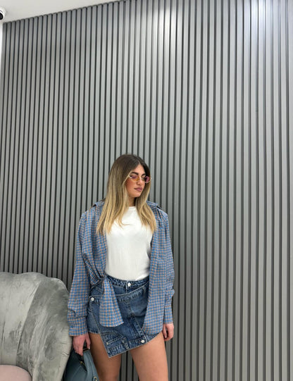 Camicia Blue/Orange