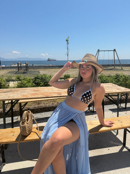Set Bikini Brown Pois