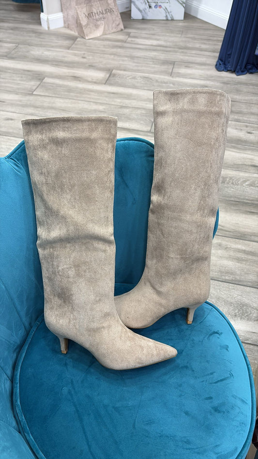 Stivale Beige Camoscio