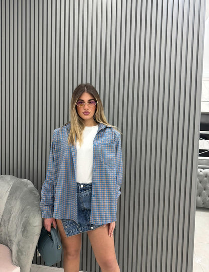 Camicia Blue/Orange