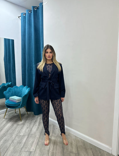 Blazer Con Cintura