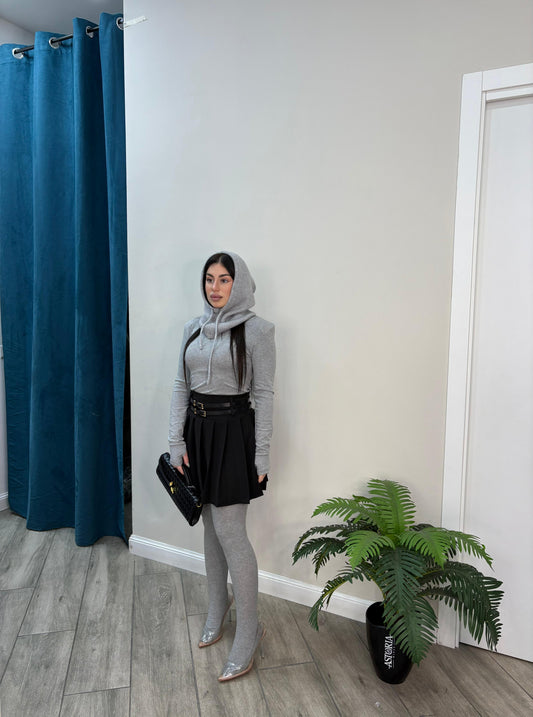 Maglia Crop Spallina Guanto