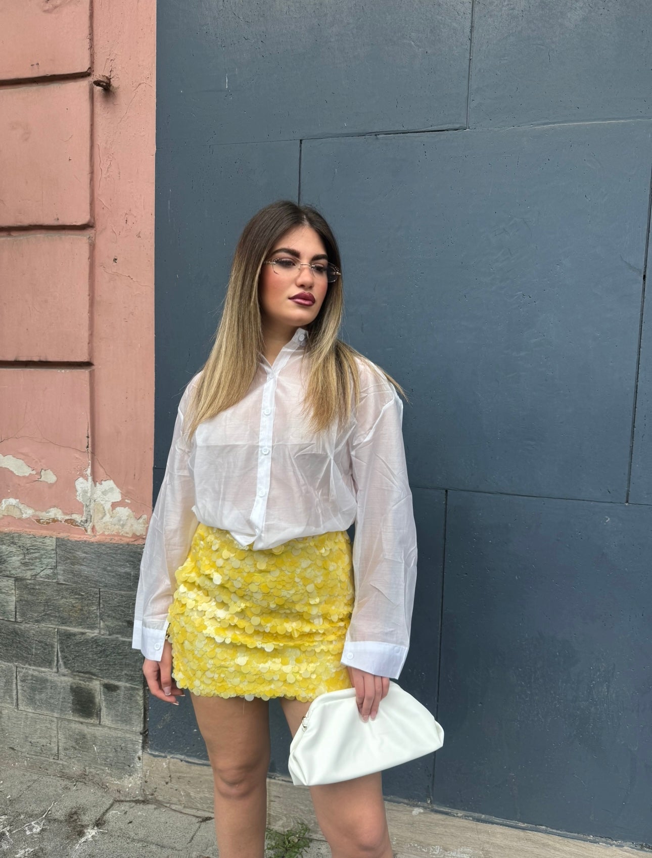Gonna Paiette Yellow