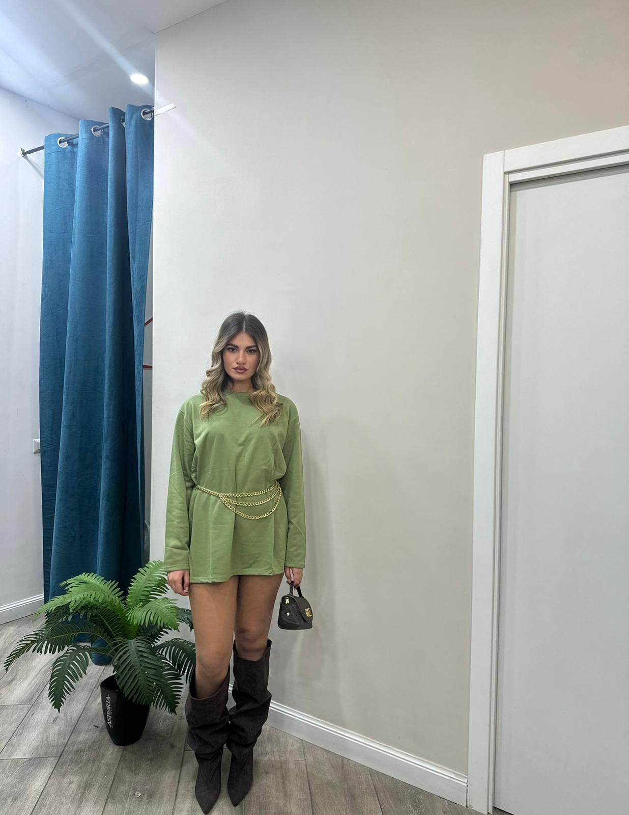 Maglia Verde Cotone