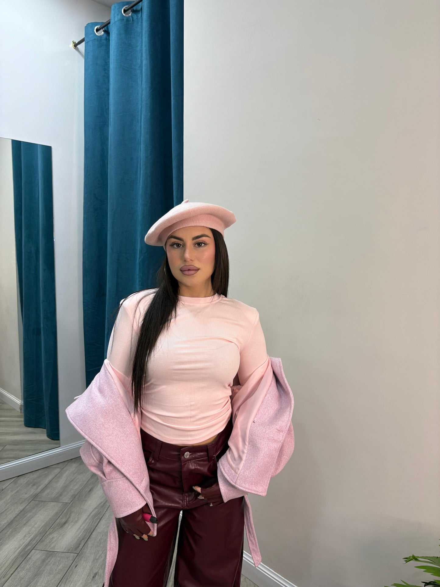 Maglia Crop Spallina Guanto