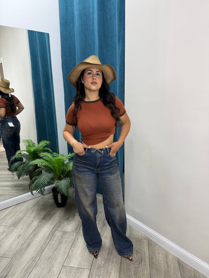 Denim Doppio Bottone