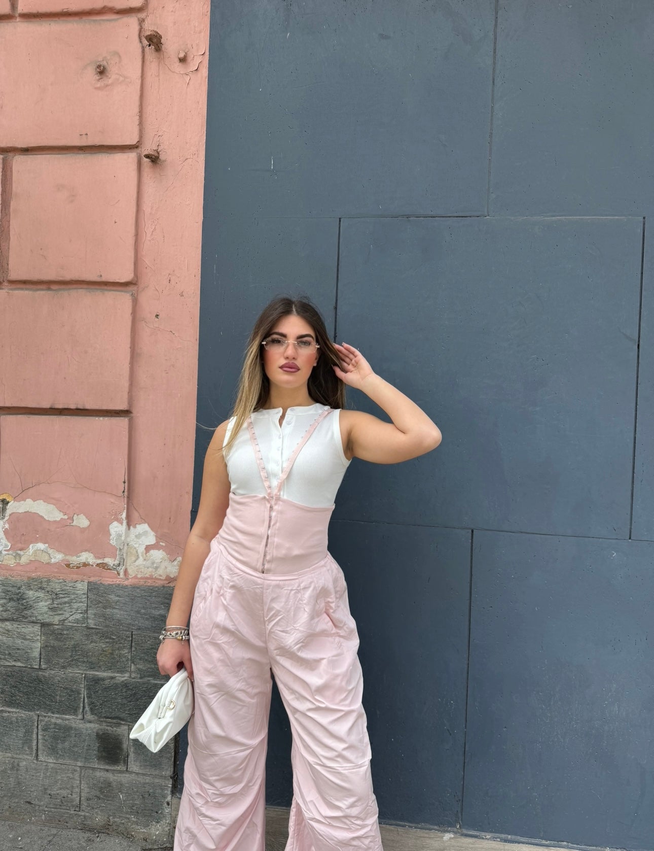 Pantalone bustino Pink